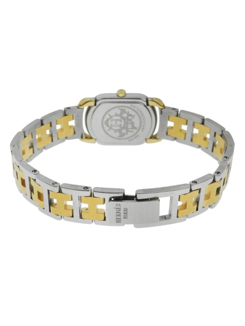 Hermes Rallye Vintage Stainless Steel Gold Plated Quartz Analog Display Dial - Picture 4 of 9